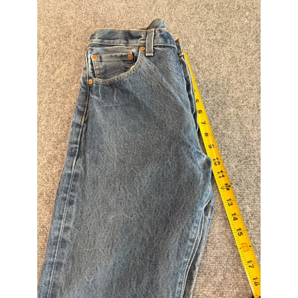 Levis 501 Original Fit Jeans Mens W33 L34 Medium Wash Blue Button Fly 00501-0000